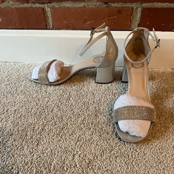 Womens Buckle Open Toe Block Heel Pumps; Size 7 - Picture 2 of 4